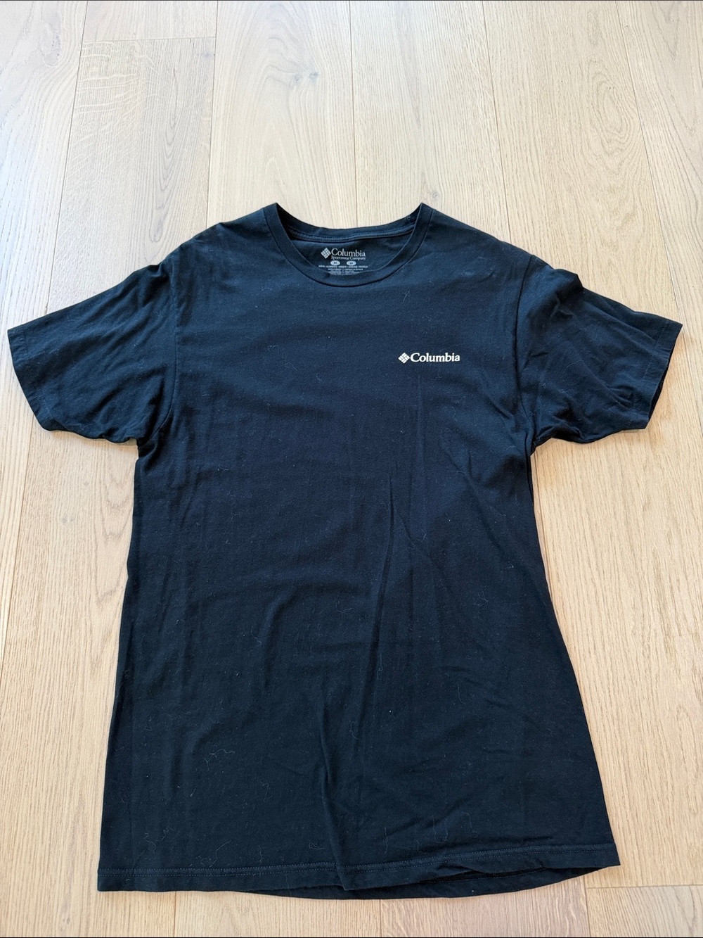 Columbia Black Short Sleeve Logo Crew Tee Men’s Medium